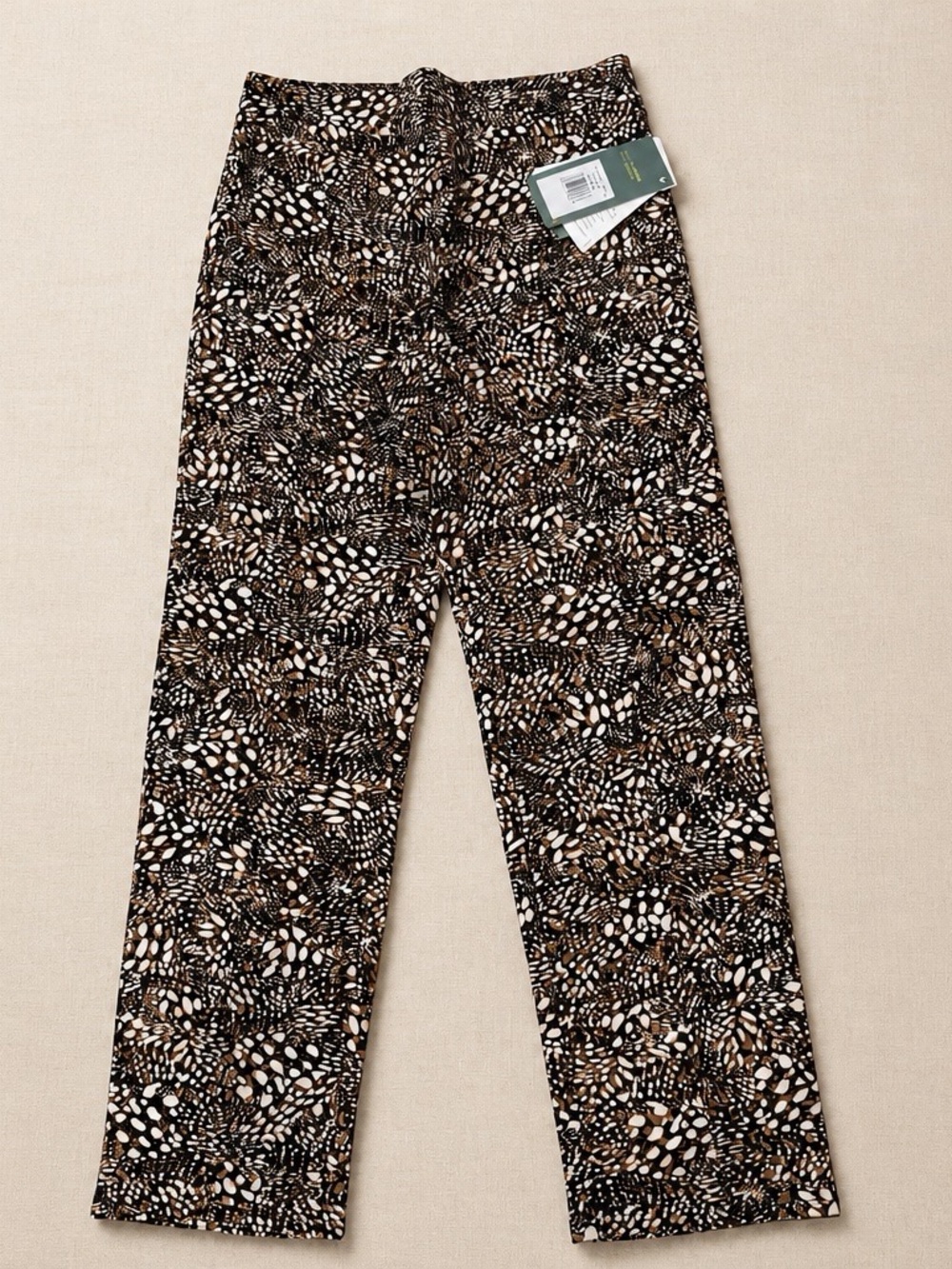 Lysse NEW size X-Small Printed Pants in Black and Brown